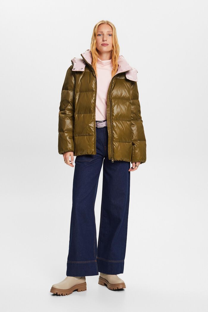 Recycelt: Pufferjacke mit Daunen