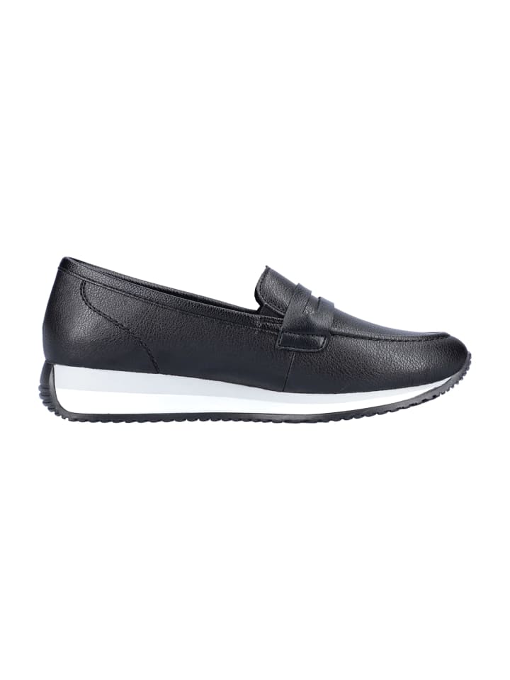 remonte Plateau Slipper in Schwarz günstig kaufen
