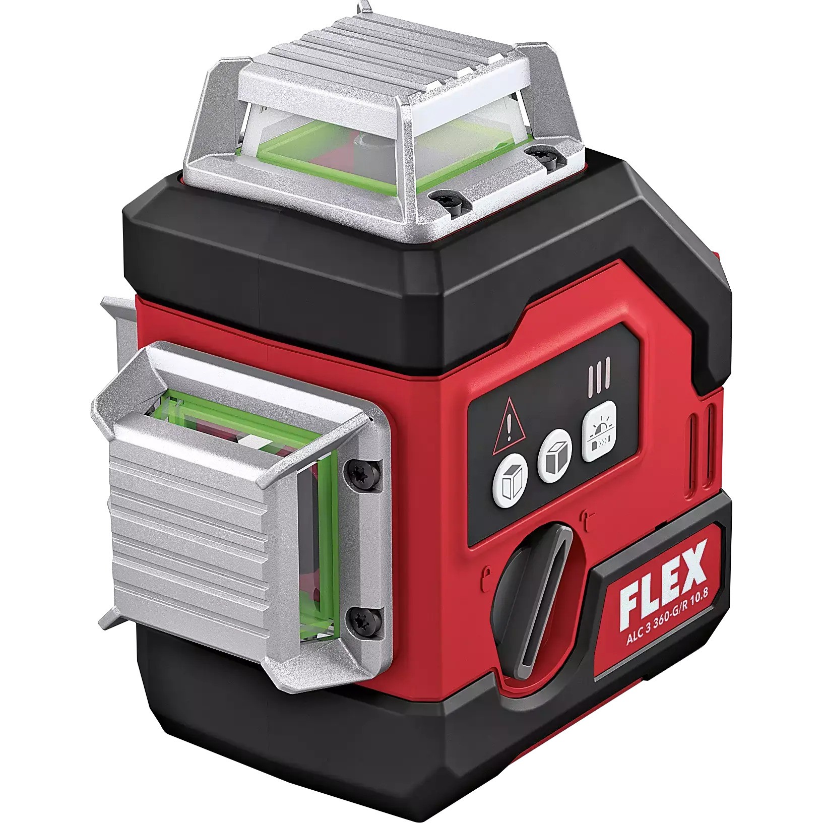 Flex-tools 490261 ALC 3/360-G/R 10.8 360° unakrsni laser s prijemnikom, bez baterija i punjača