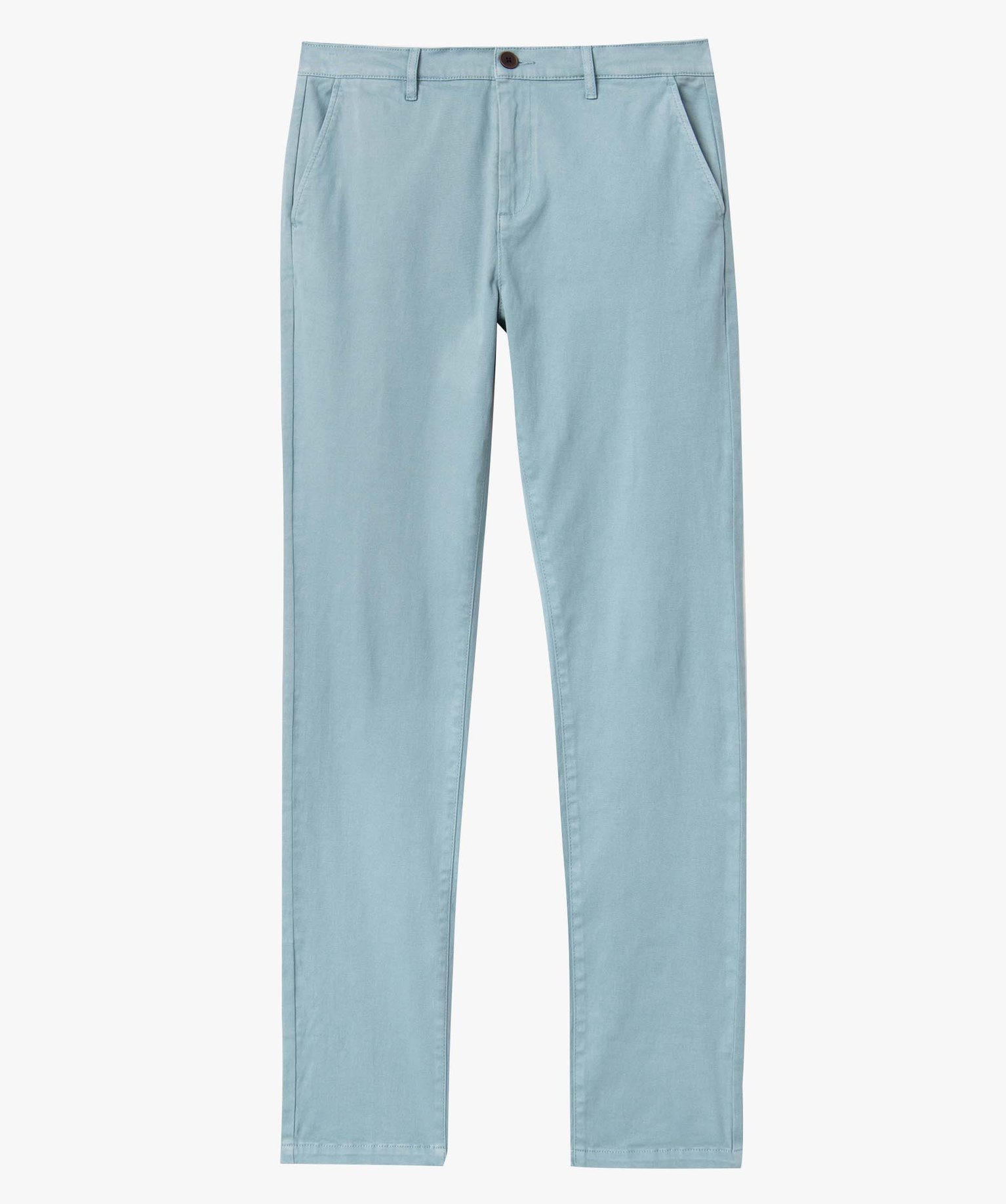 Pantalon chino en coton stretch homme bleu | GEMO