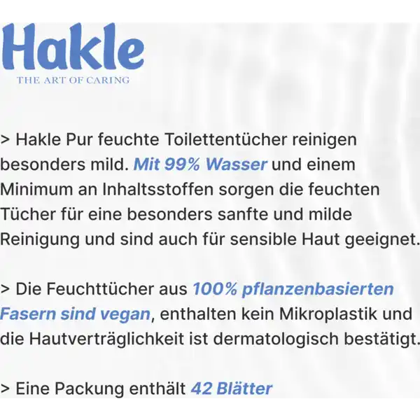 Feucht Pur feuchtes Toilettenpapier