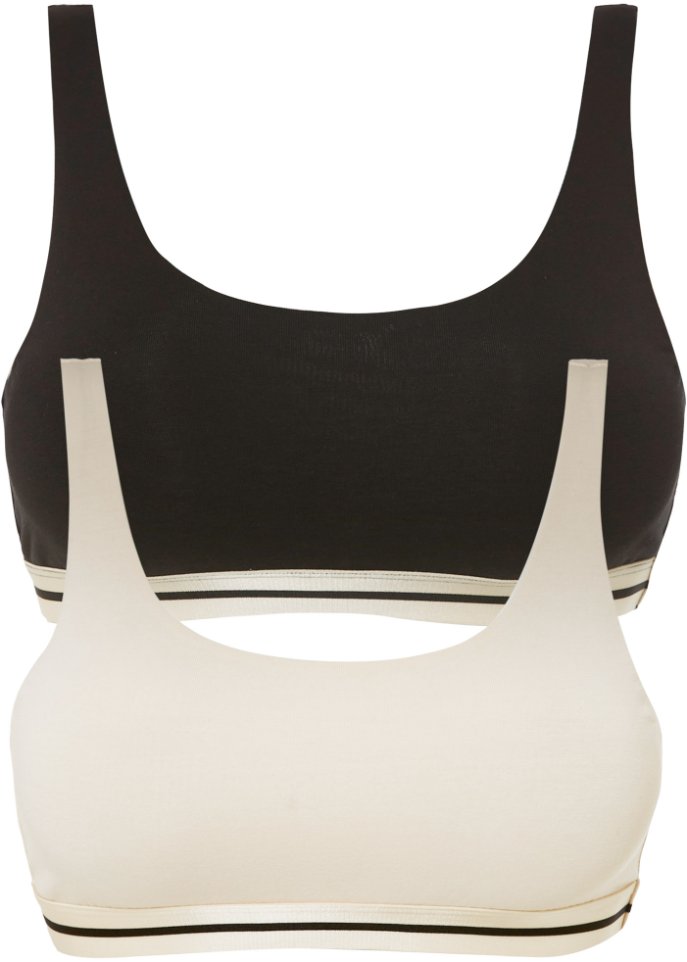 Bustier mit Bio-Baumwolle (2er Pack)