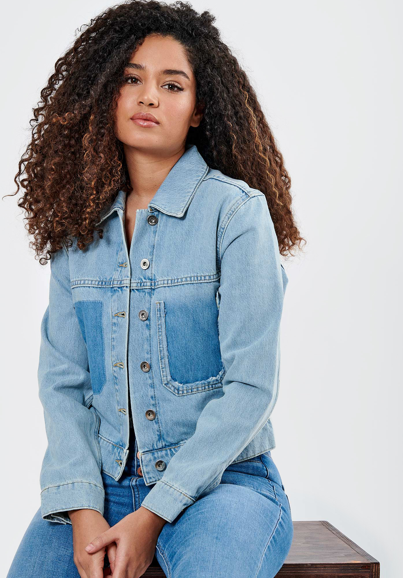 BABET  Veste en jean Femme en 100% coton