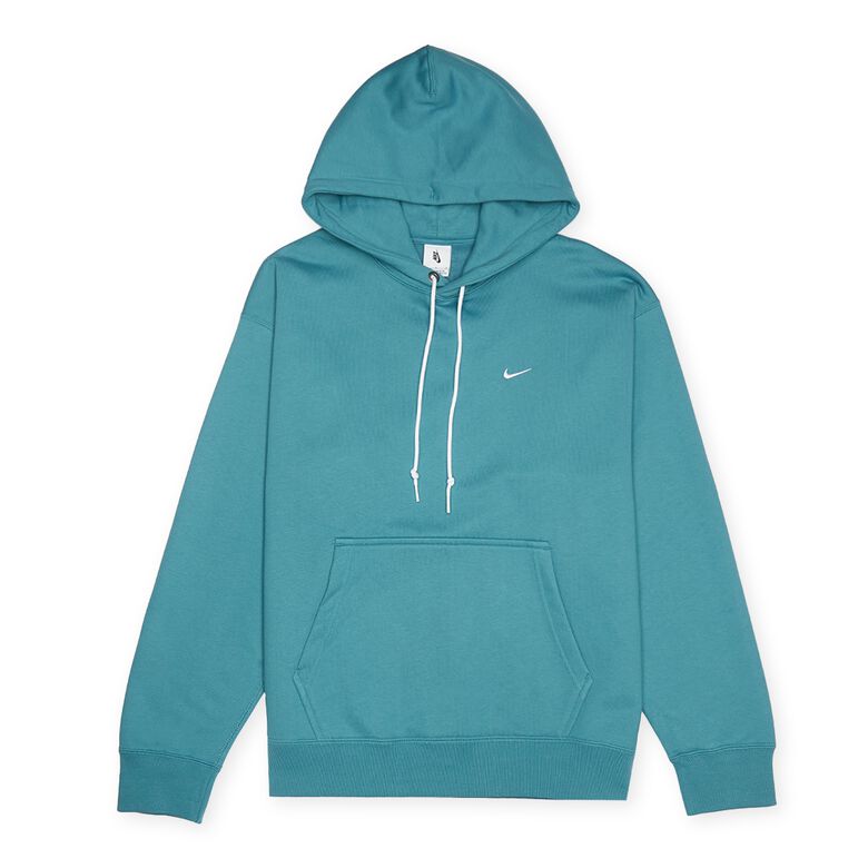 NIKE Solo Swoosh Fleece Hoodie noise aqua/white