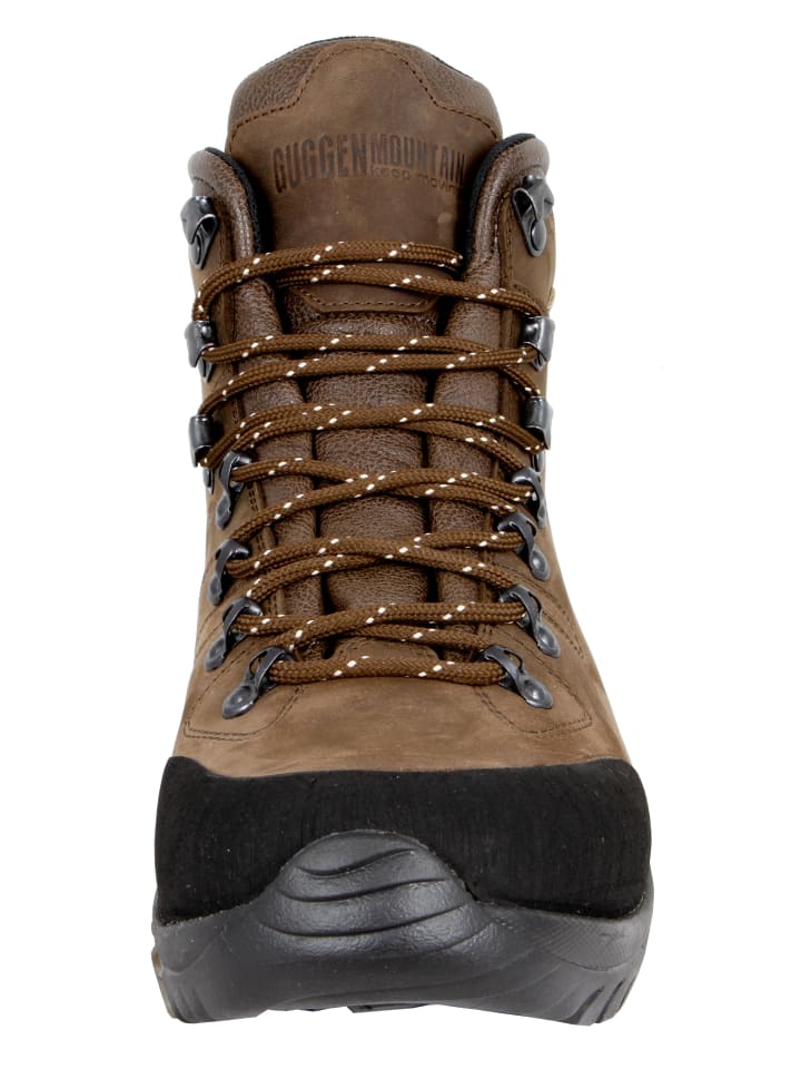 GUGGEN MOUNTAIN Wanderstiefel Uni in Braun günstig kaufen