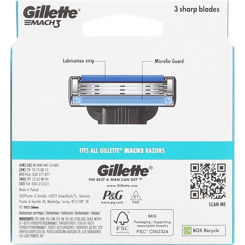 Gillette Gillette blader 6-pk Mach3