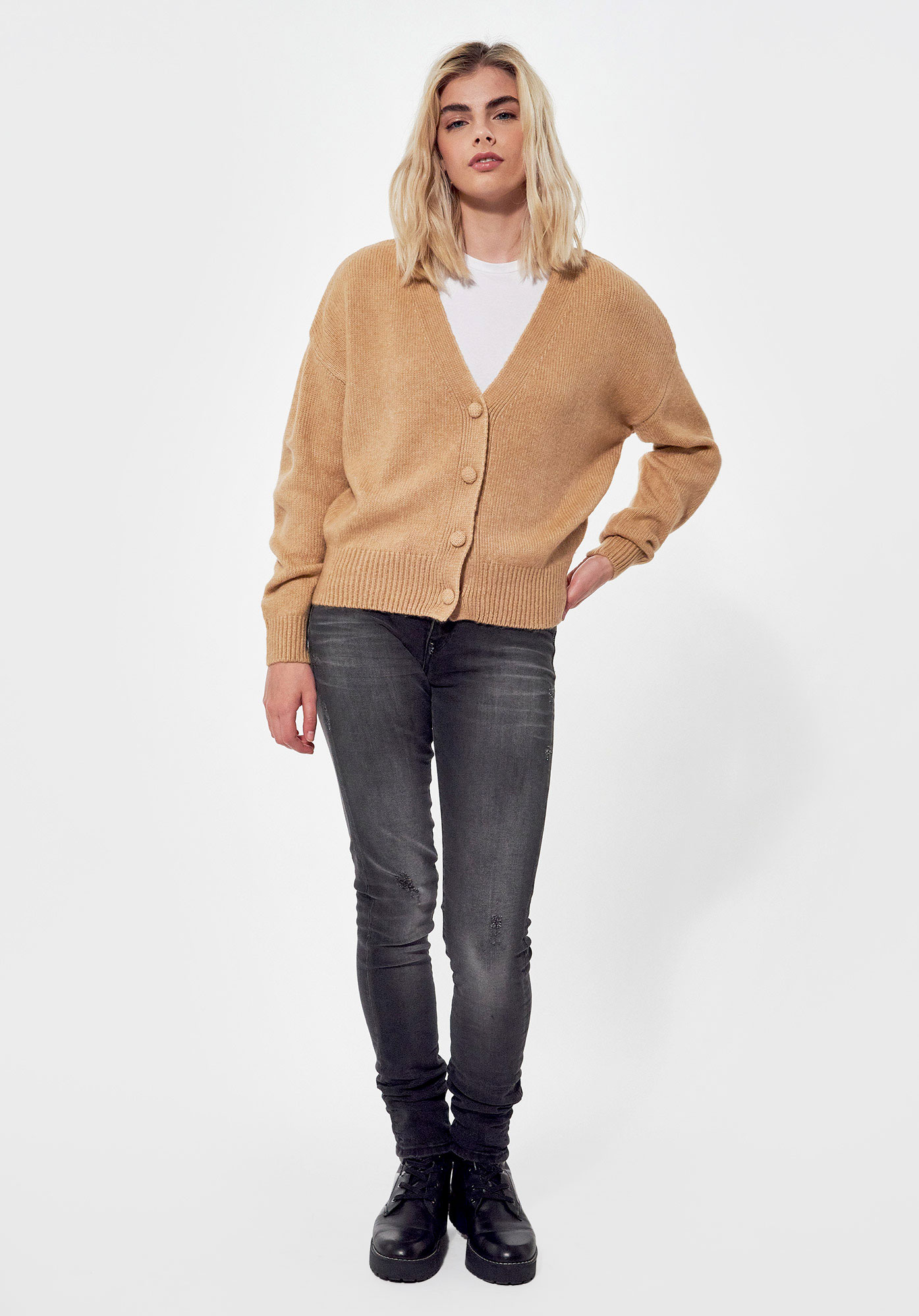 DILET  Gilet cintré beige Femme