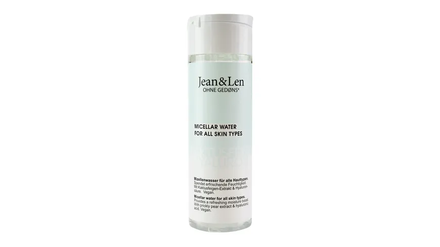 Jean&Len Feuchtigkeitsspendendes Mizellenwasser Kaktusfeige/Hyaluron 200 ml