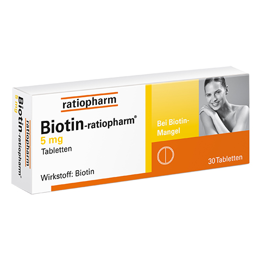 BIOTIN-RATIOPHARM 5 mg Tabletten  30 St  Tabletten