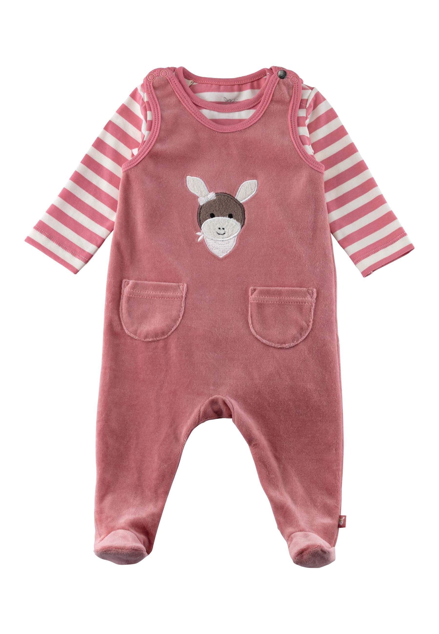 GOTS Strampler-Set Emmi girl aus Nicki in Rosa