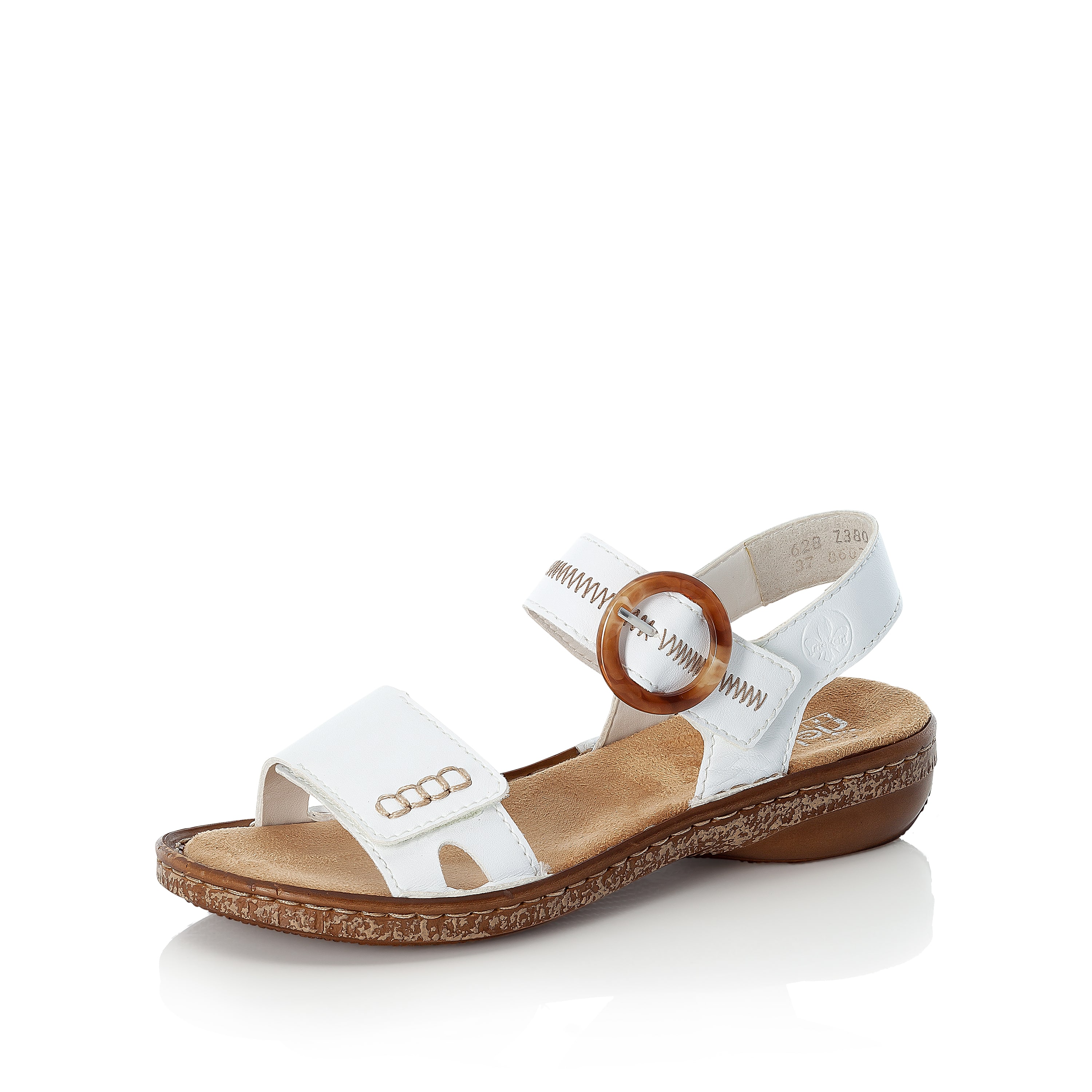 Rieker Damen Riemchensandalen reinweiß