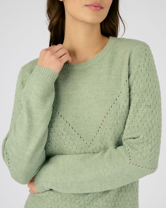Pull maille ajourée et point fantaisie Thermolactyl