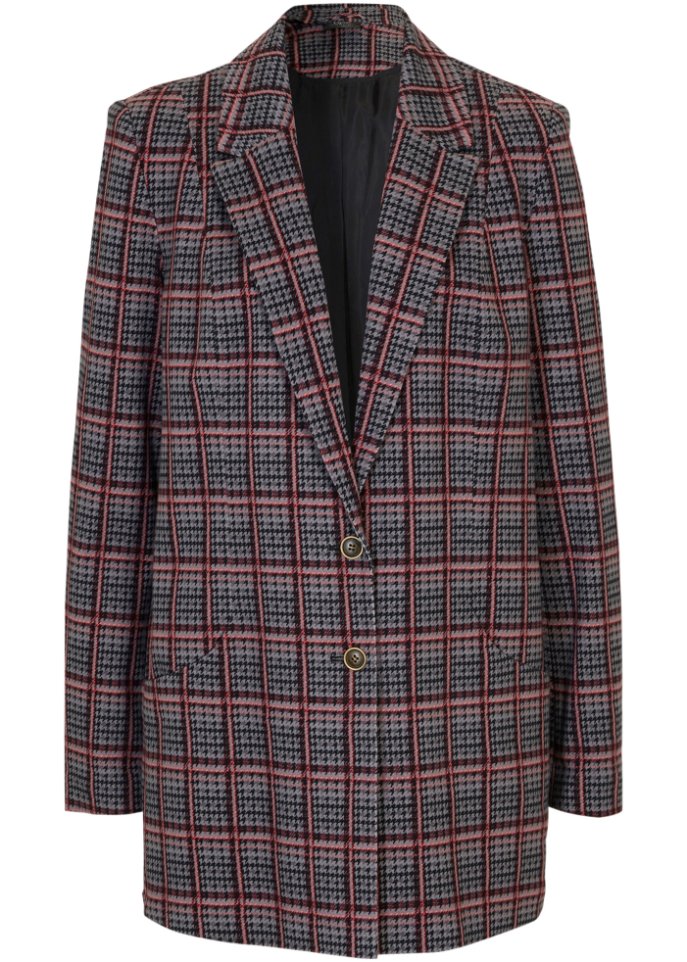 Oversize Jersey-Blazer aus Baumwolle