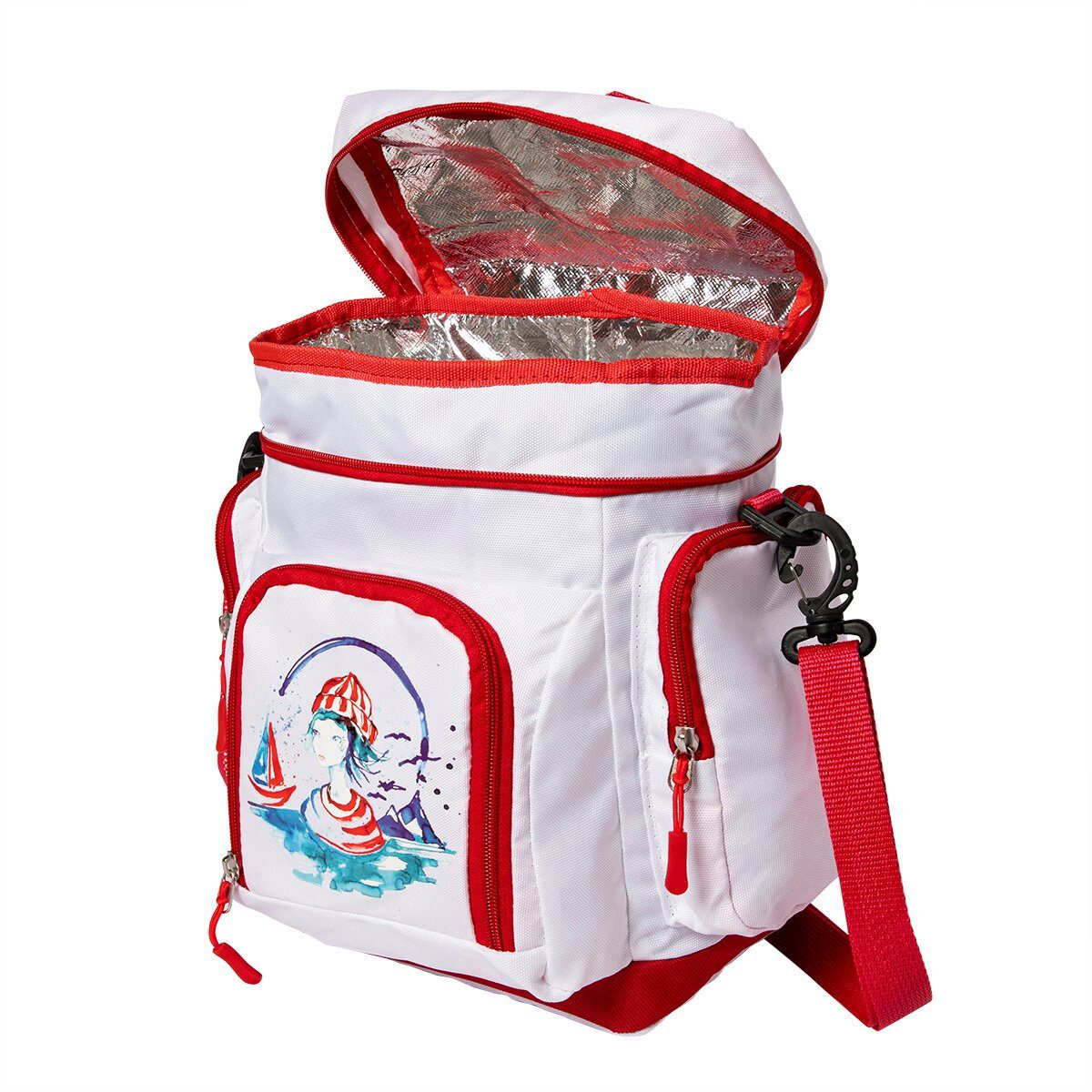 ANEMOSS Kühltasche Anemoss Marine Collection Sailor Girl Kühltasche, Lunchbox, 7,6 L