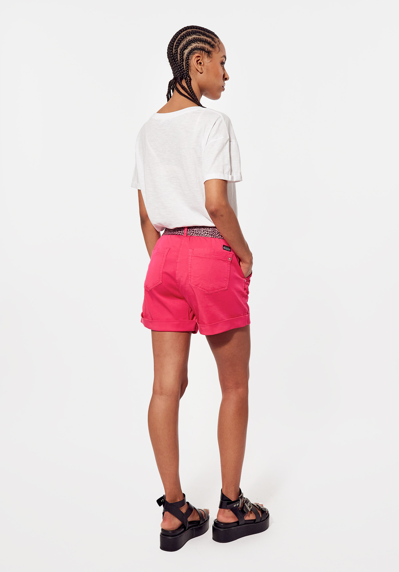 PIKA   Short fuchsia Femme