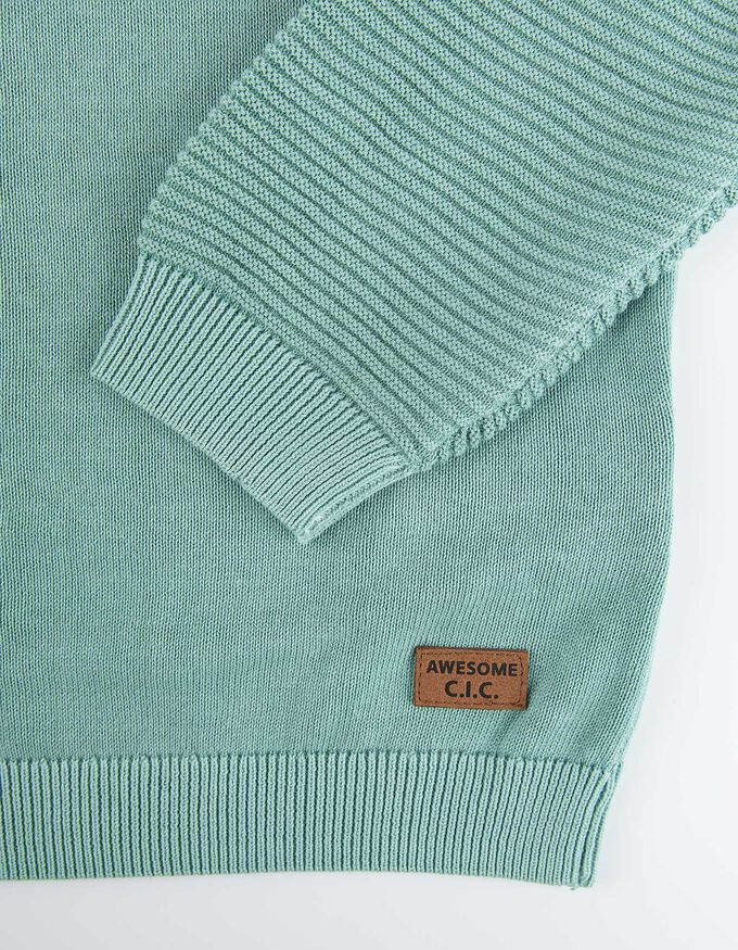 Strickpullover - Labelpatch
