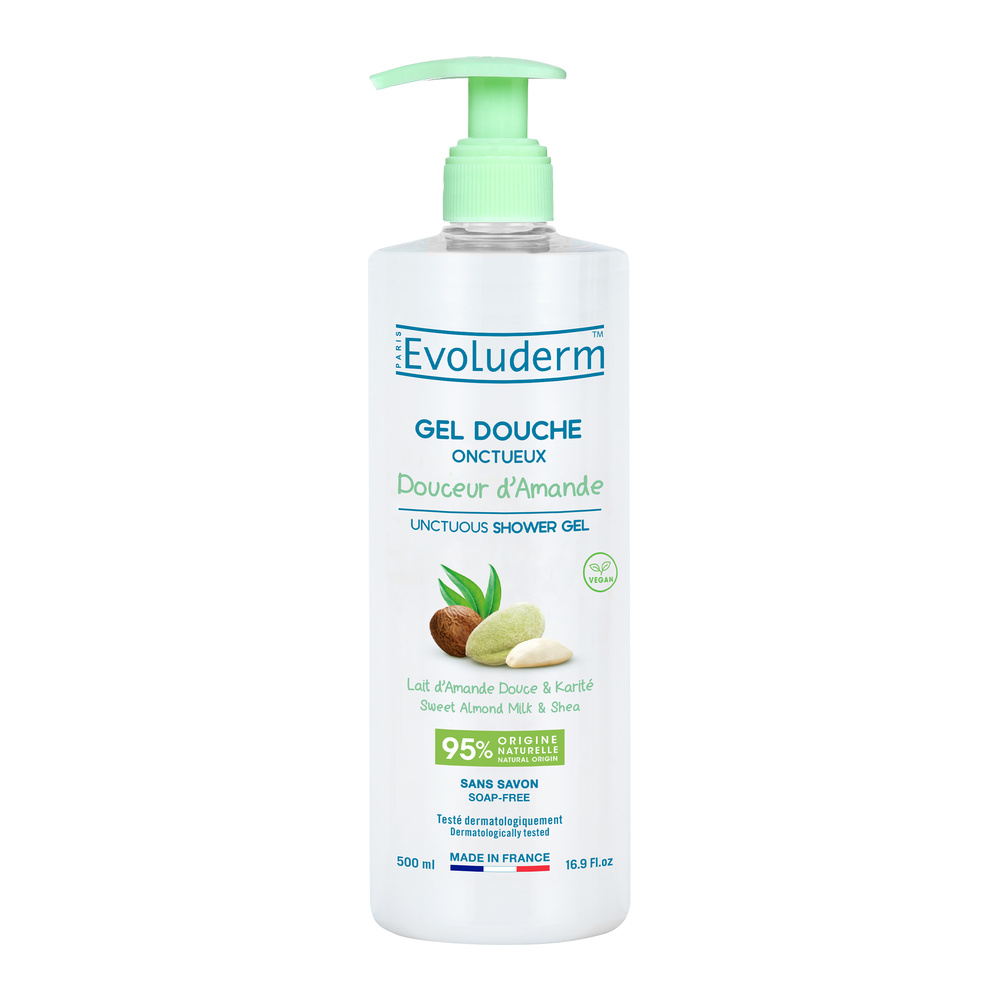 evoluderm Douceur d'Amande Gel douche Onctueux - 500 ml