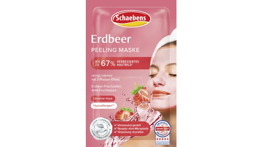 Schaebens Erdbeer Peeling Maske 12 ml