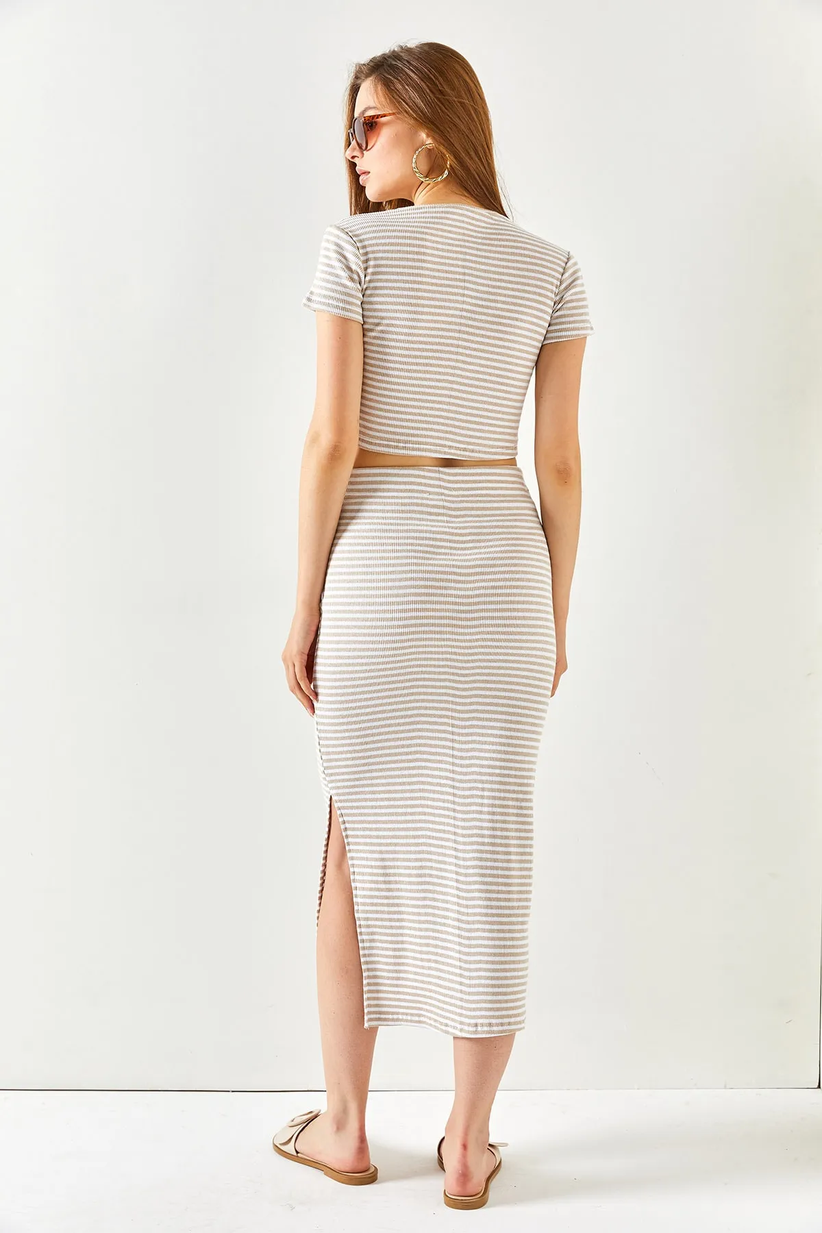 Olalook  Zweiteiler - Beige - Regular Fit