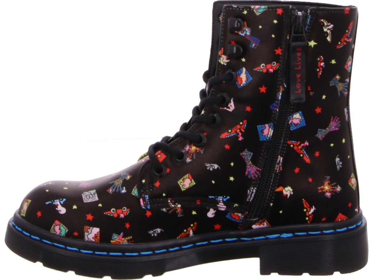 DOCKERS Schnür-Stiefeletten bunt