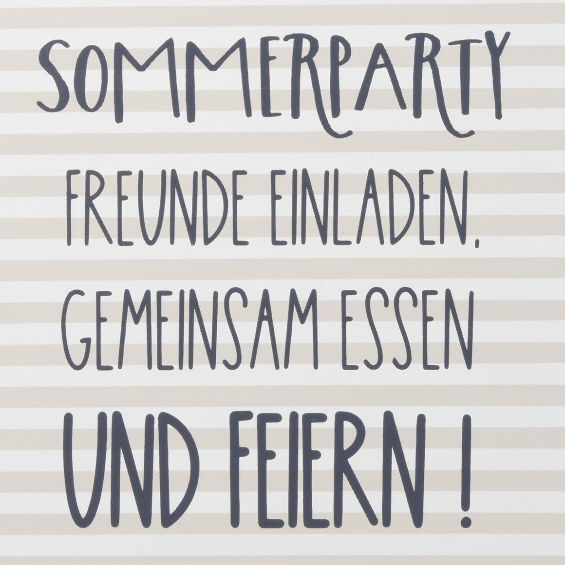 Metall-Schild mit Spruch