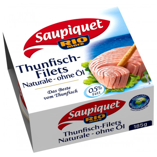 Saupiquet Thunfischfilets Naturale ohne Öl 185G