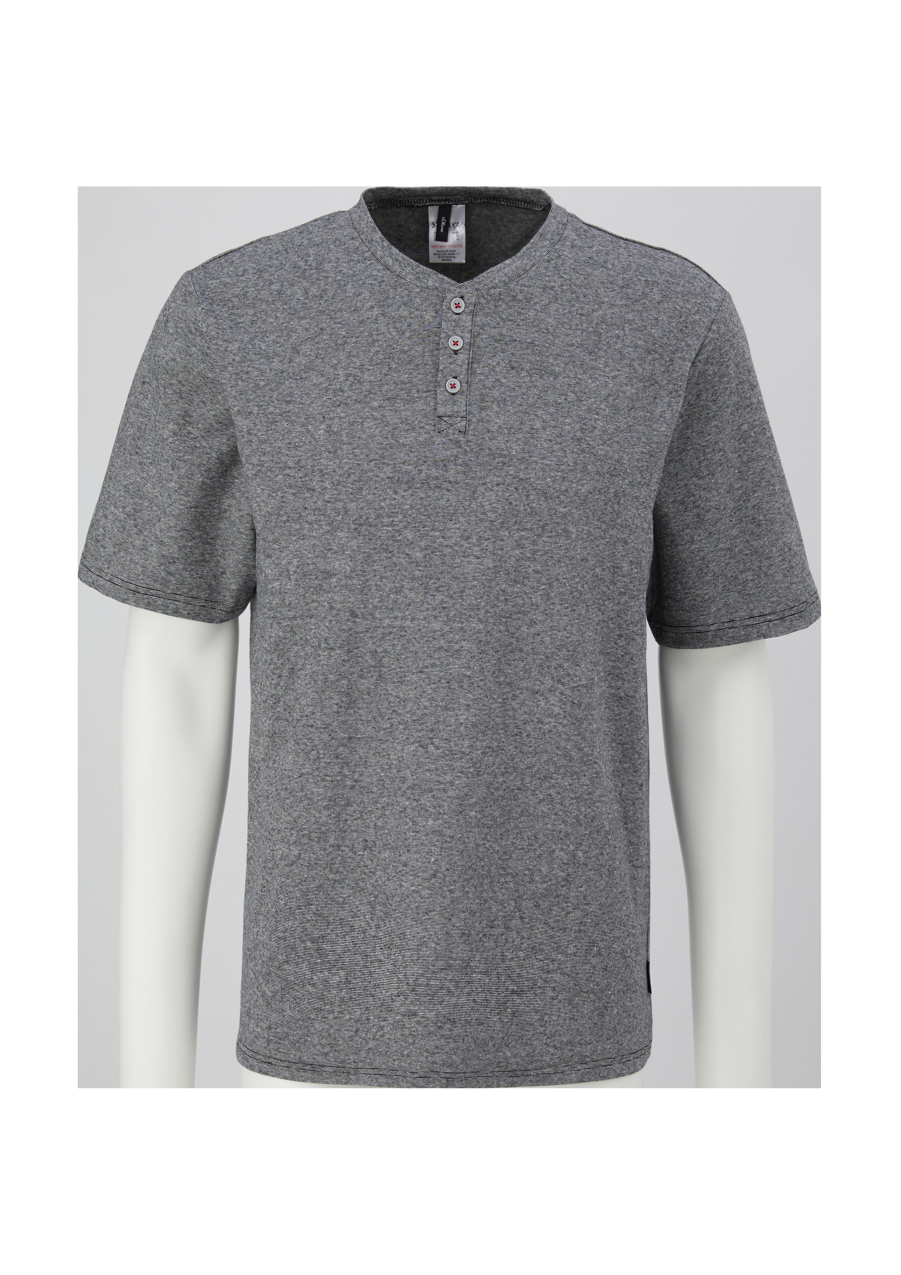 T-Shirt mit kurzer Knopfleiste  6007544-95W1