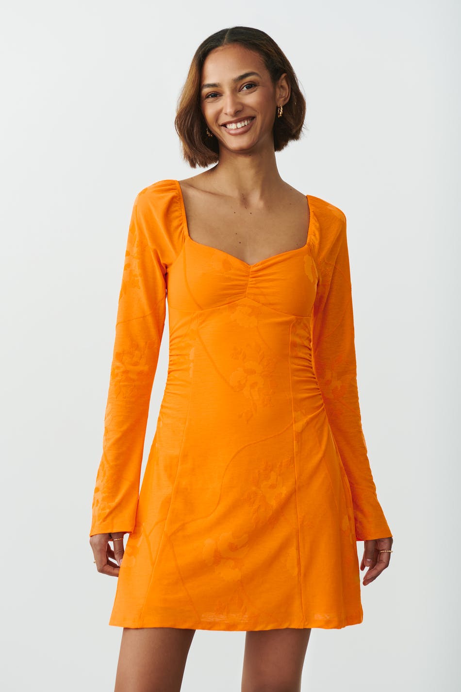Jacquard mini dress