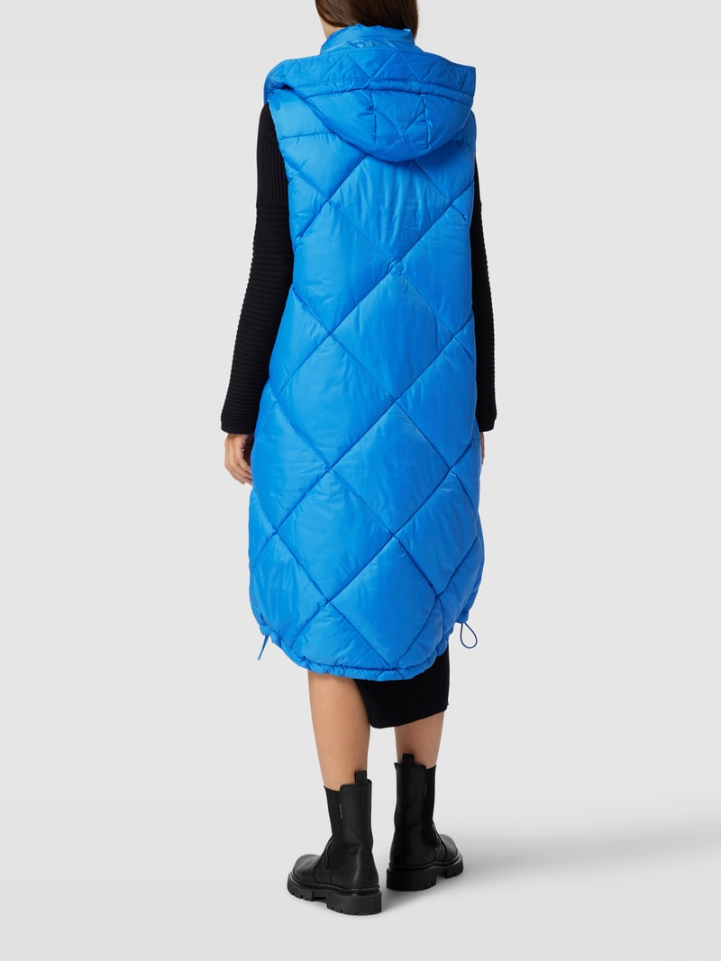 Steppweste mit abnehmbarer Kapuze in royalblau