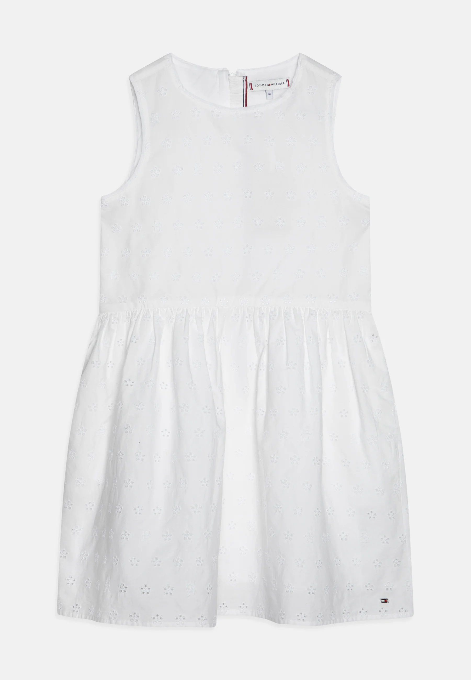 Tommy Hilfiger BRODERIE ANGLAISE MONOGRAM - Vestido veraniego