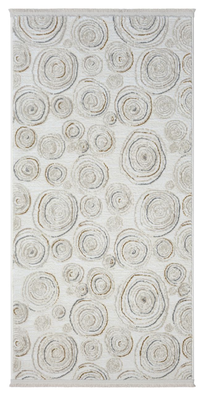 MyFlair Teppich Layla , 80cm x 150cm, Farbe Beige, rechteckig, Florhöhe 10mm