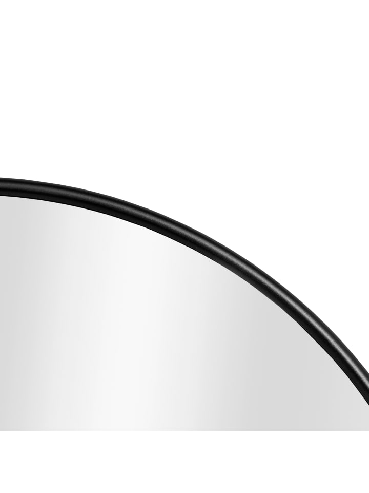 en.casa Wandspiegel Ordona in Schwarz (D)60cm günstig kaufen onesize