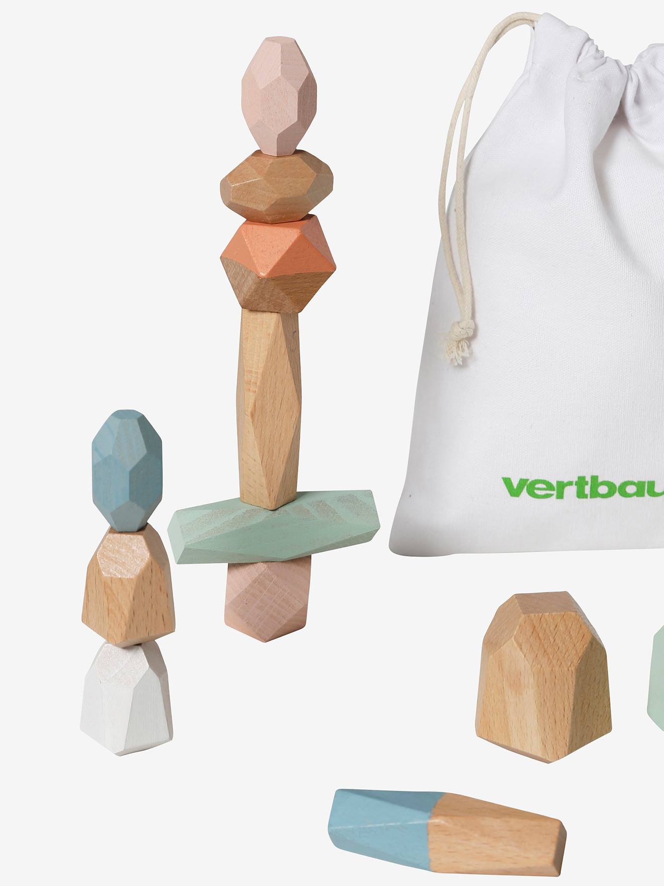 Jeu des formes à facettes en bois FSC® multicolore