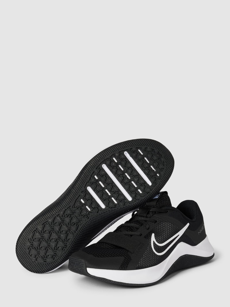 Sneaker mit Label-Print in schwarz