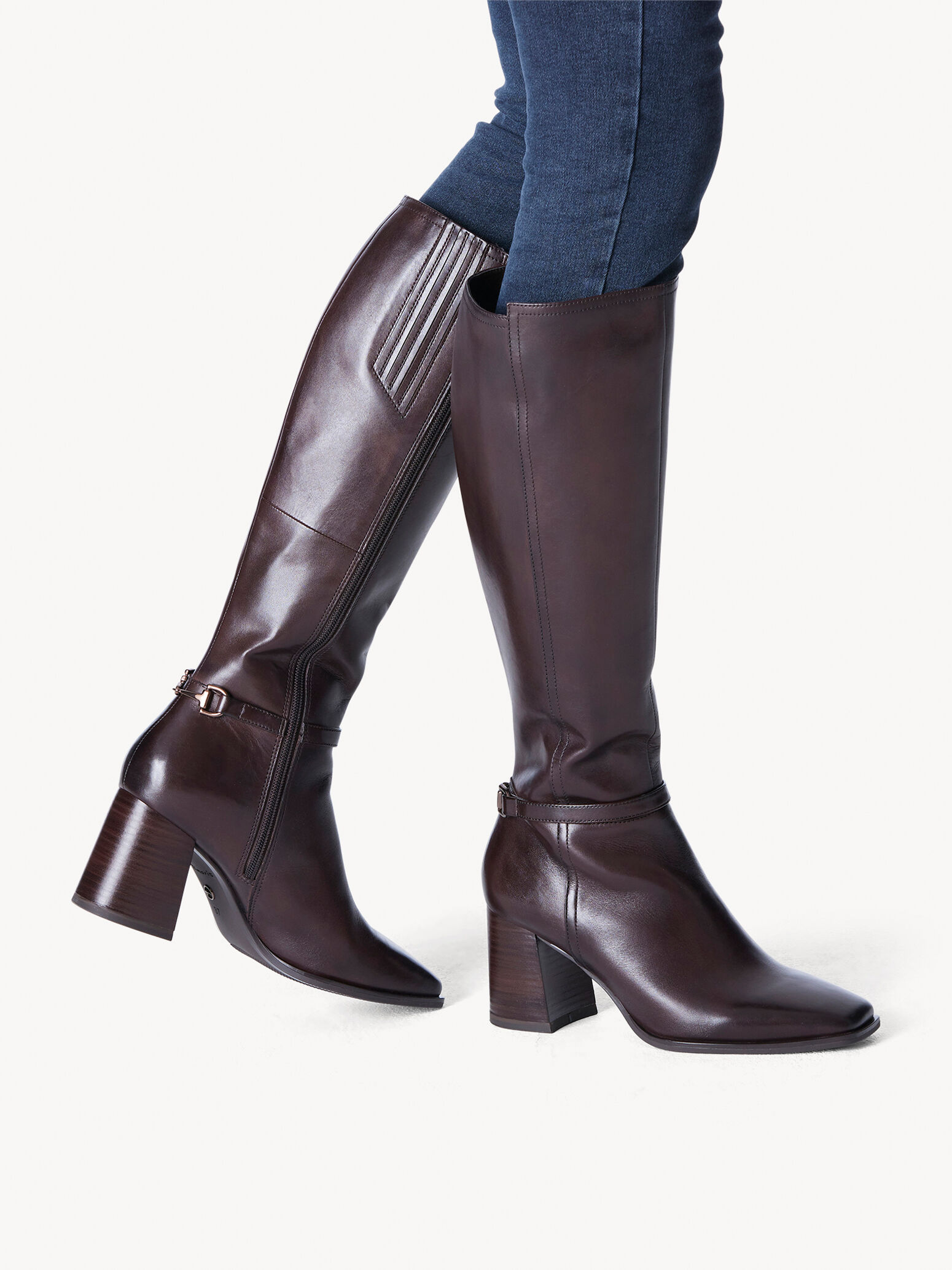 Bottes en cuir - marron