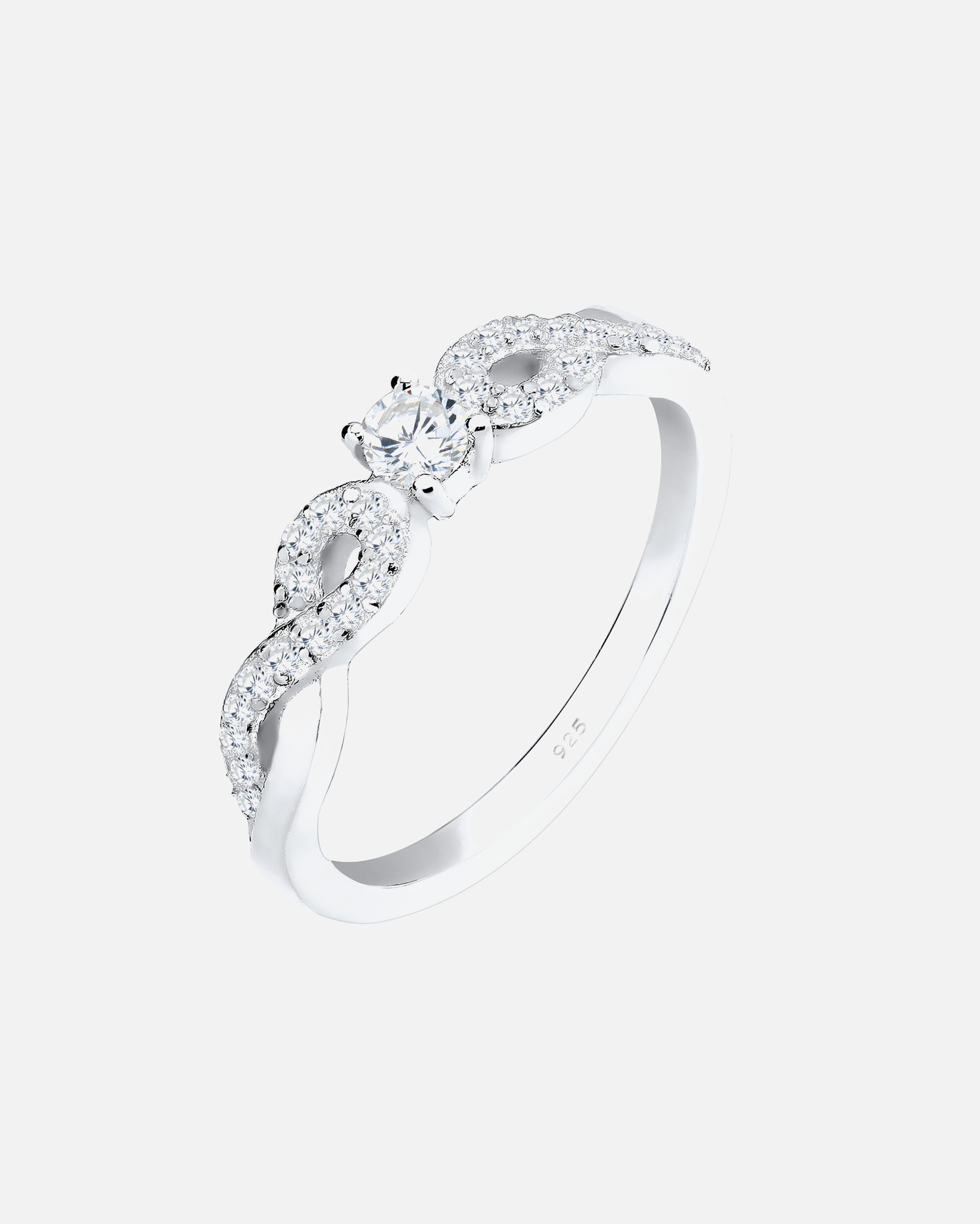 Ciondolo da donna Elli a forma di infinito con cristalli di zirconi cubici in argento sterling 925