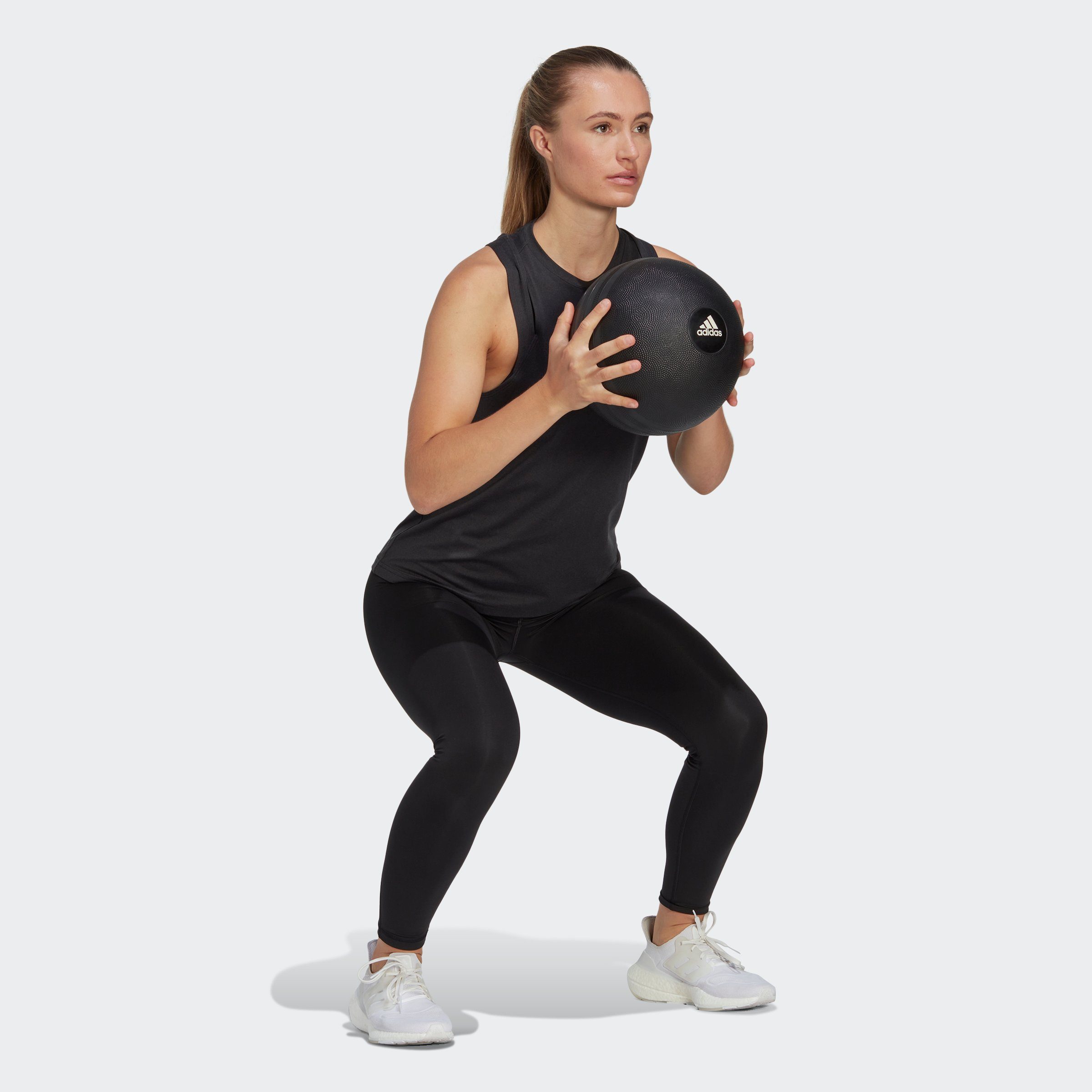 adidas Performance Tanktop AEROREADY TRAIN ESSENTIALS 3 BAR LOGO