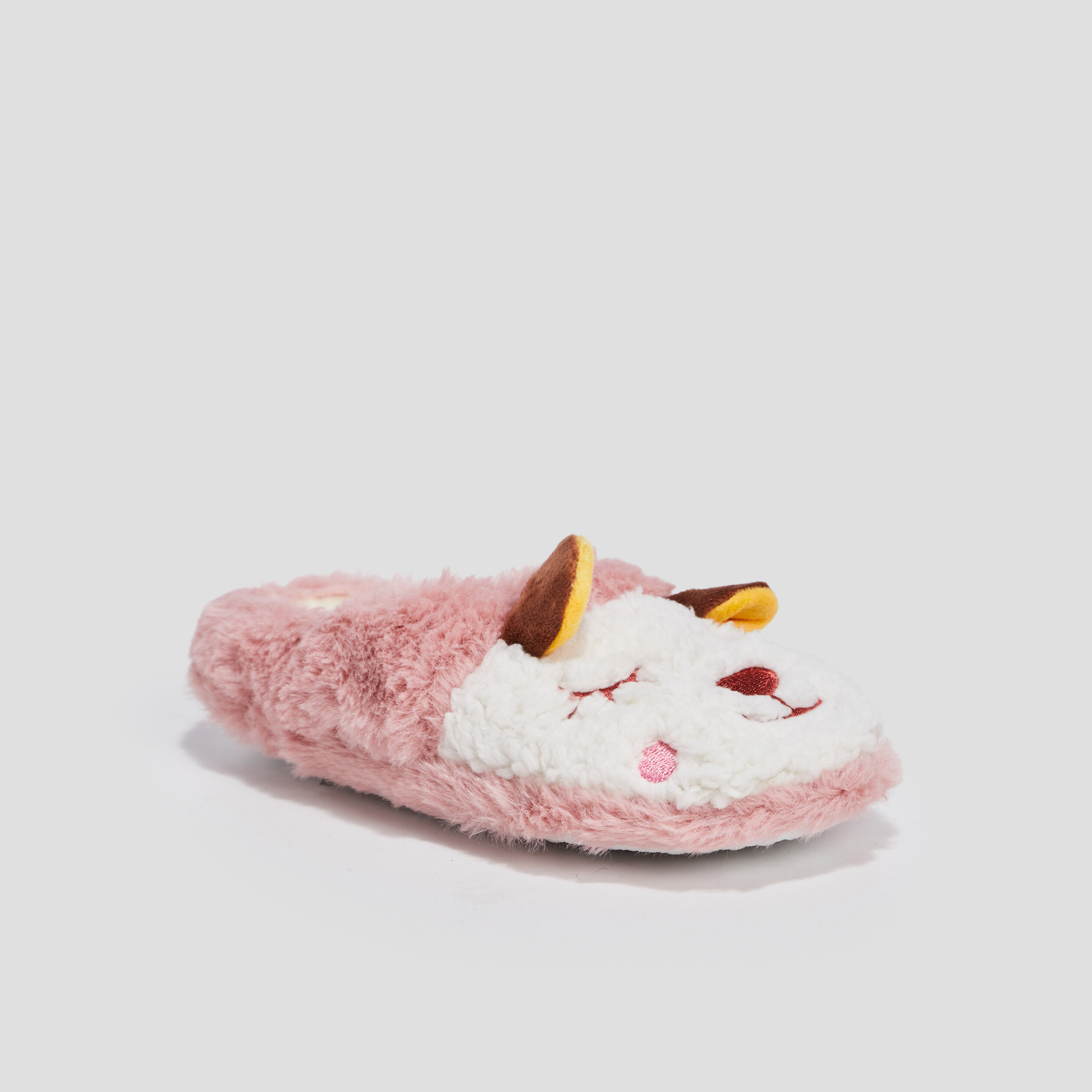 Chaussons mules blanc fille | La Halle