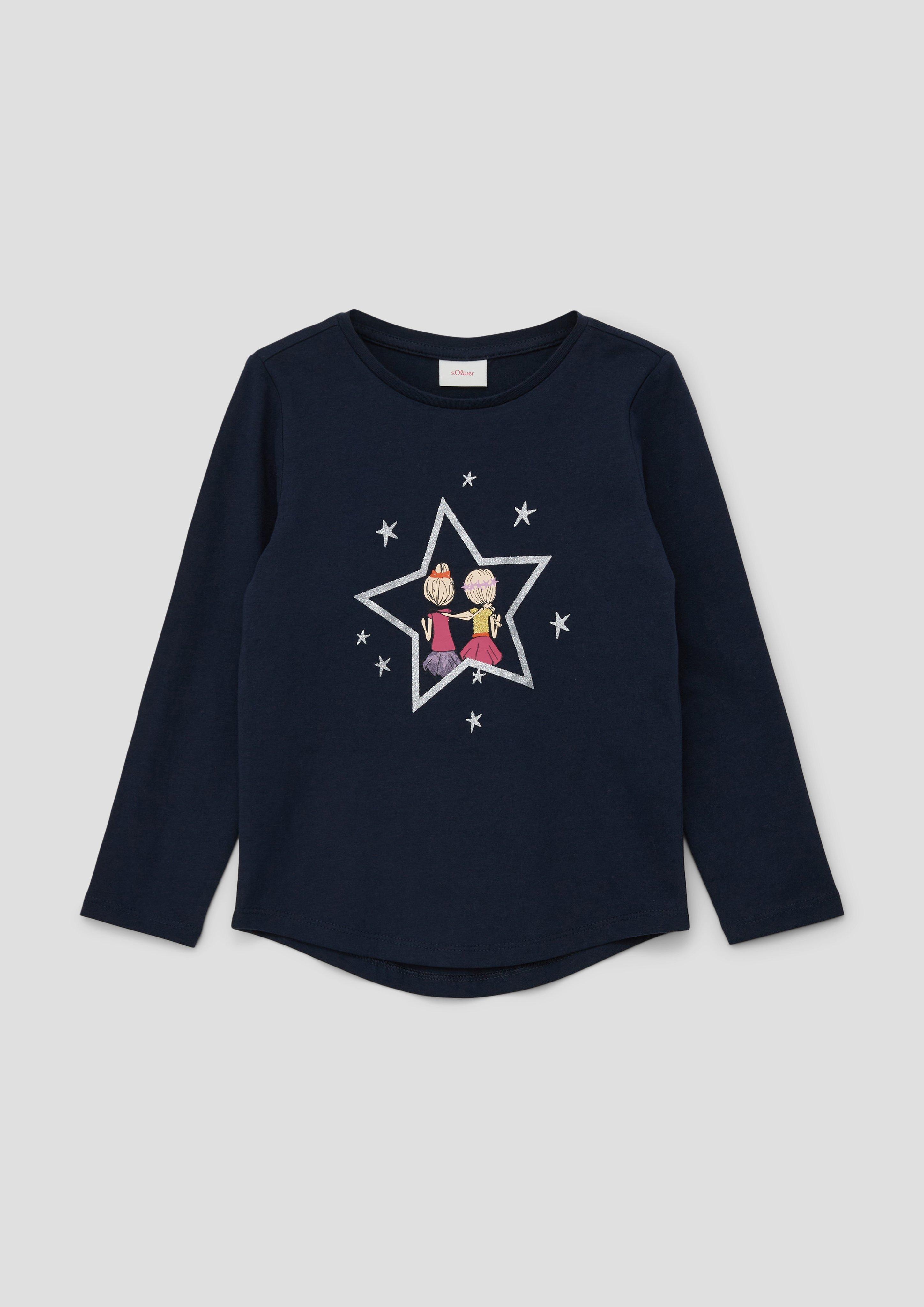Longsleeve mit glitzerndem Effektprint  2137353-5952