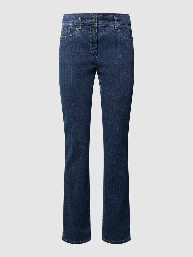 Rinsed Washed Comfort S Fit Jeans Modell CARLA in blau