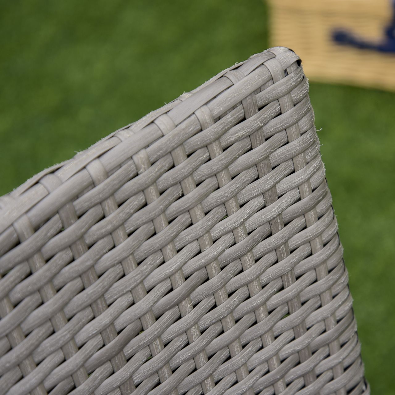 Outsunny 3-tlg. Balkonmöbel Set Sitzgruppe Rattan Gartenset Polyrattan Grau