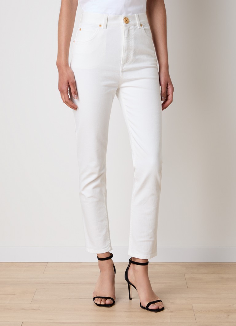 Jeans Balmain a vita alta e vestibilità slim con lavaggio colorato