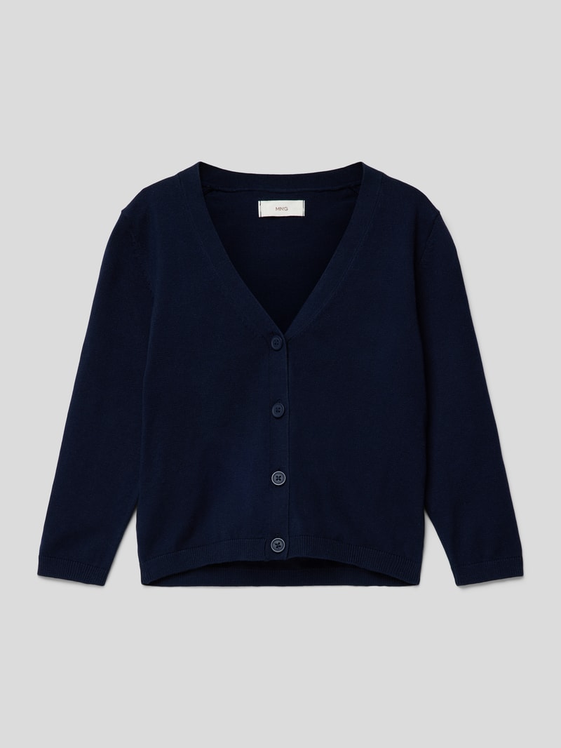 Cardigan mit Knopfleiste Modell 'nicky' in marineblau