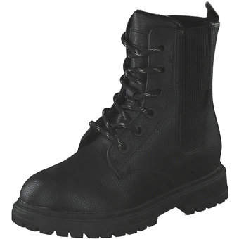 s.Oliver Schnür Boots in schwarz