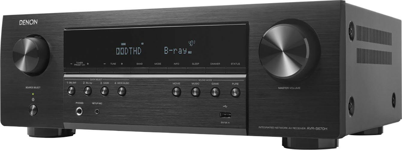 Denon AVR-S670H 5.2 AV-Receiver (Bluetooth, LAN (Ethernet), WLAN)