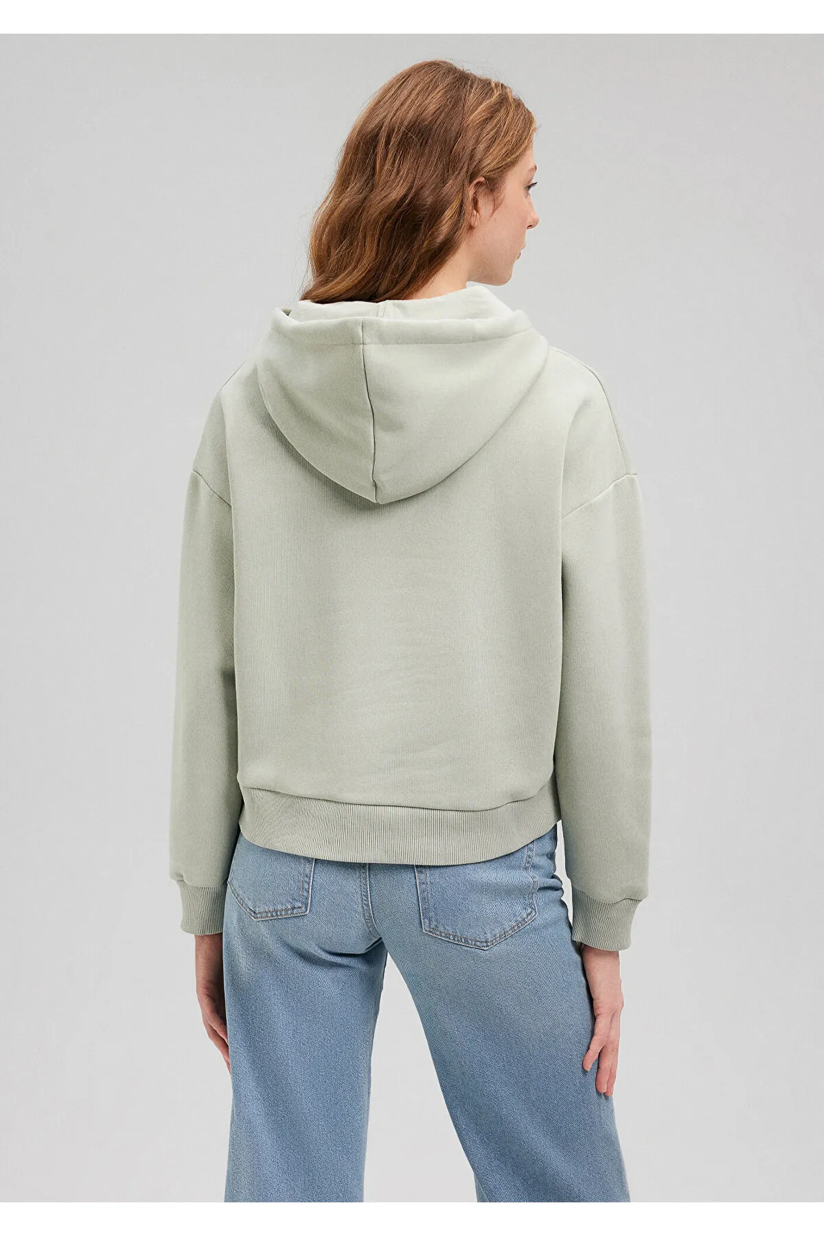 Mavi  Grünes Kapuzen-Sweatshirt mit Logo-Print 168334-71464