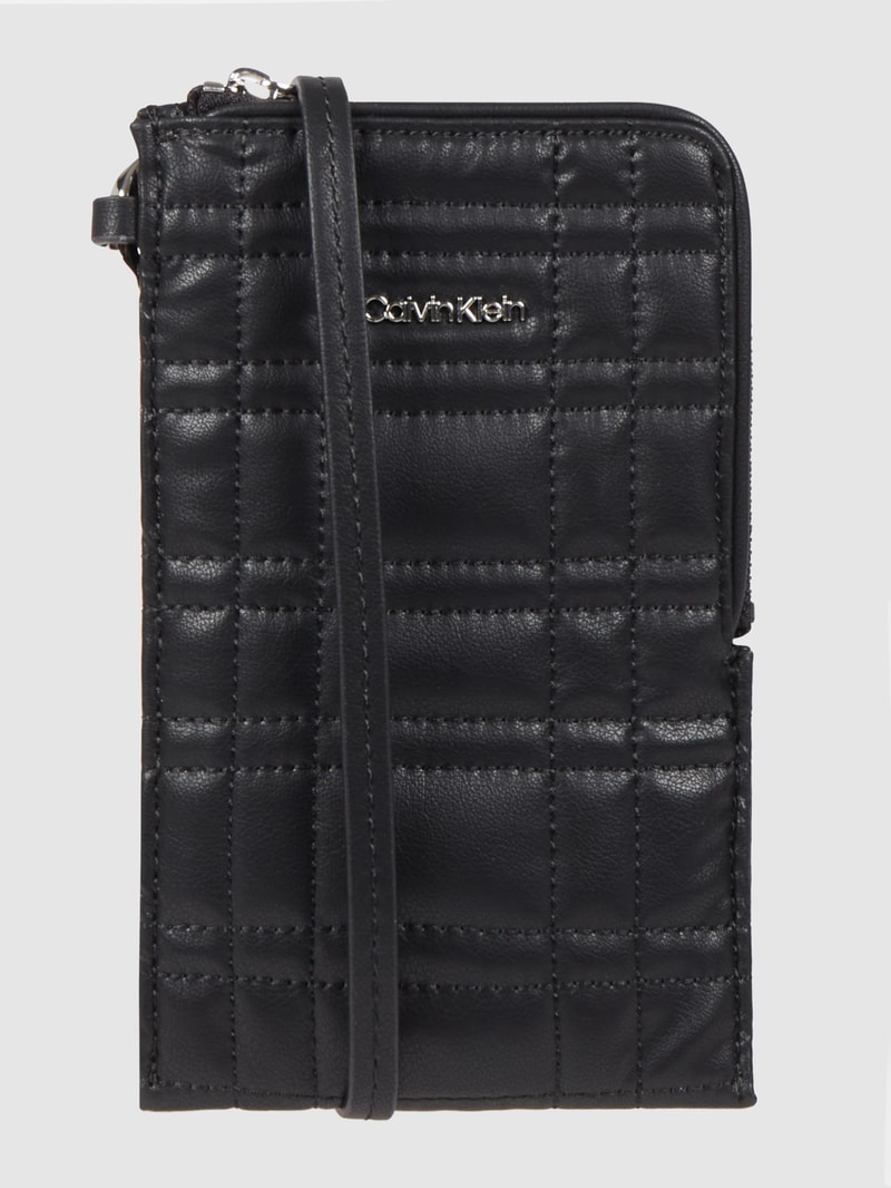 Handytasche in Leder-Optik in schwarz