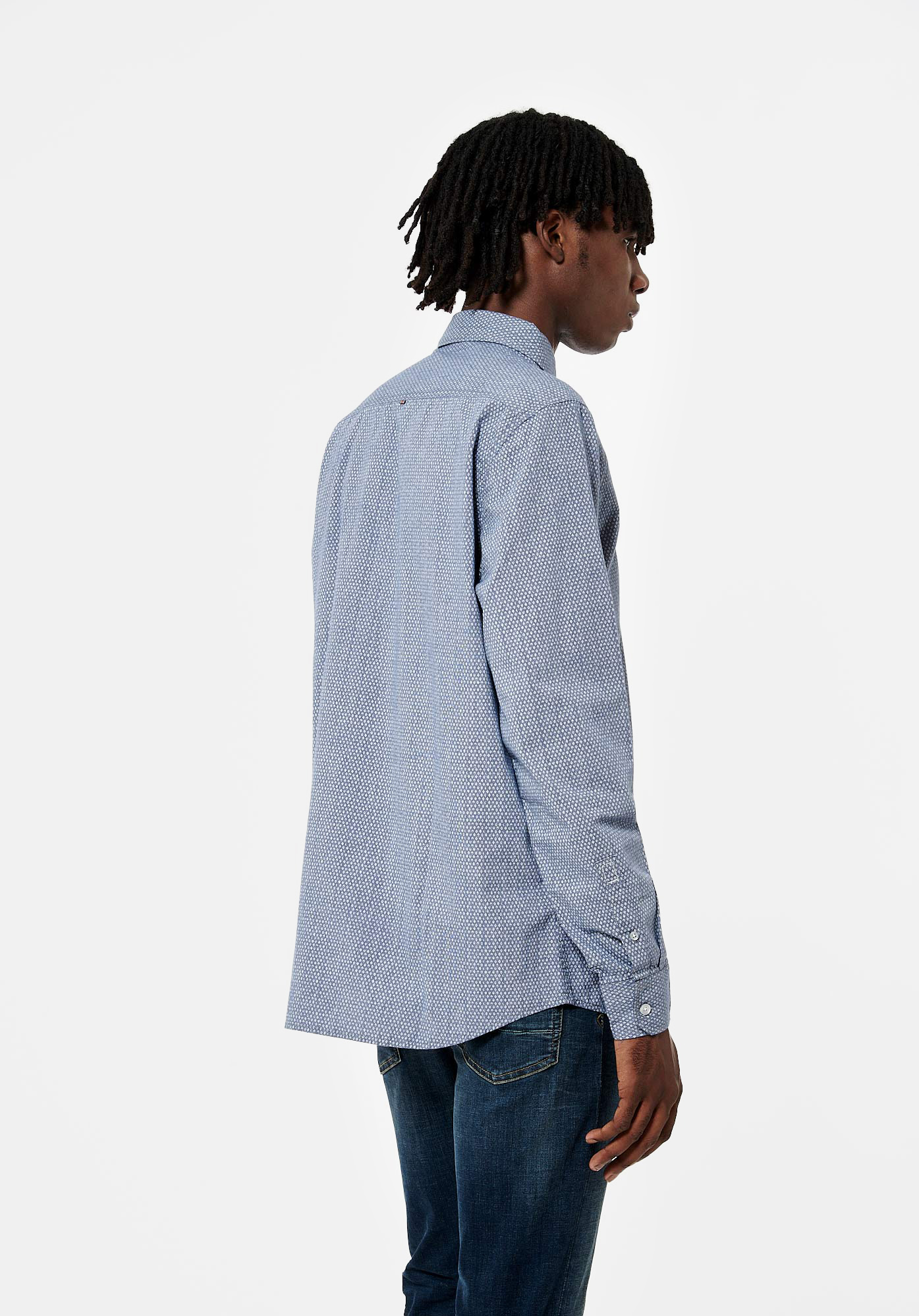 MEYER  Chemise bleue Homme en 100% coton