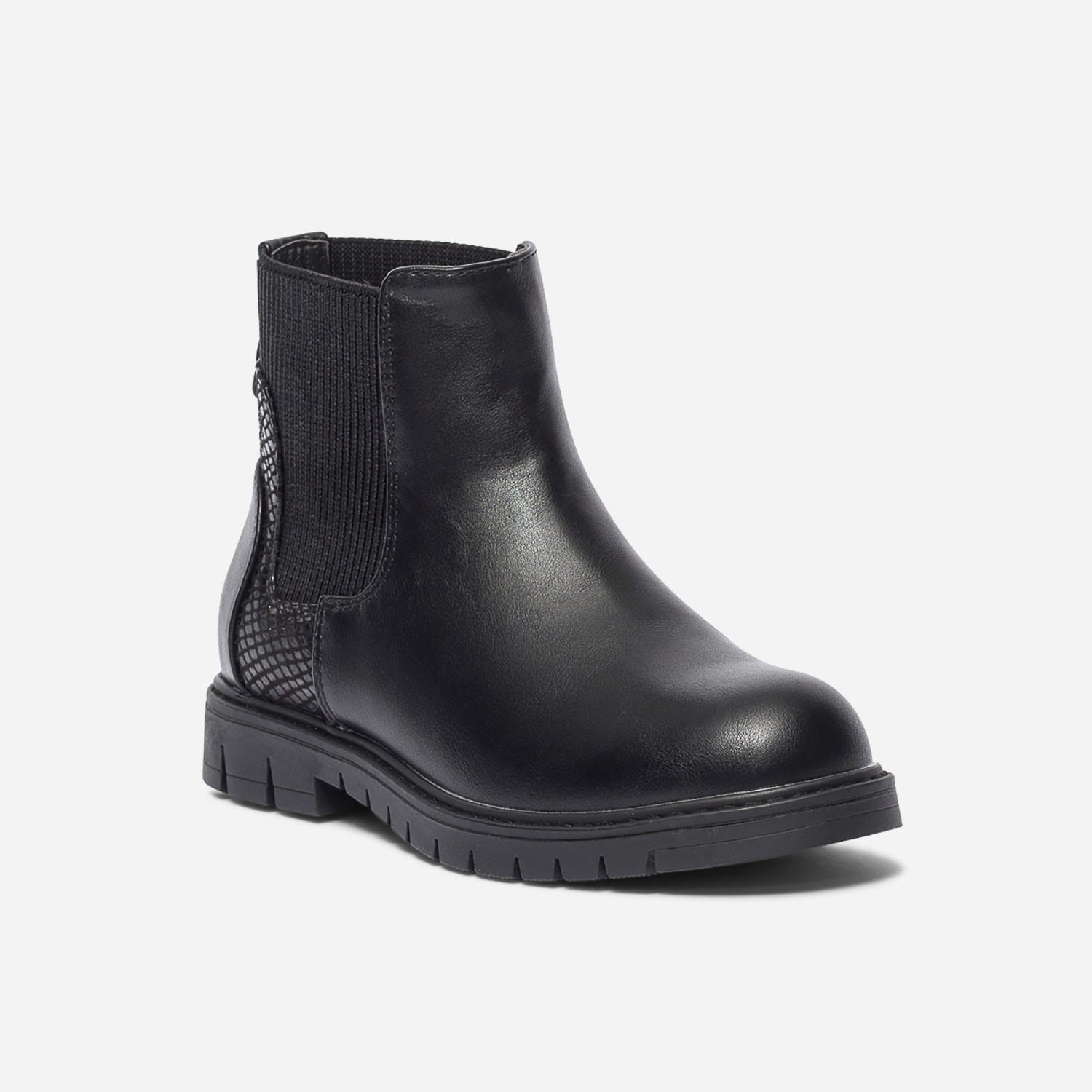 Chelsea boots noir à tige élastiquée
