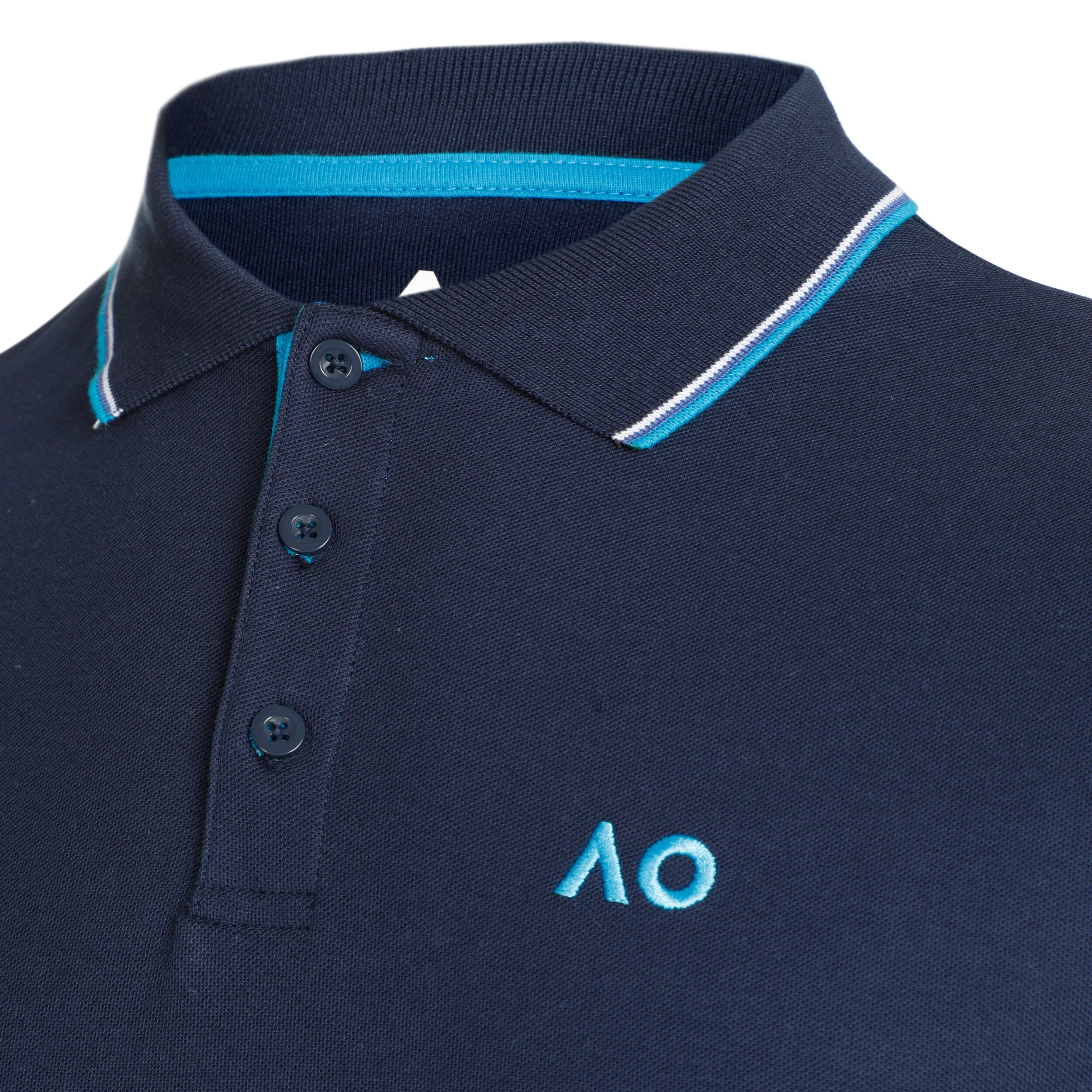 AO Player Polo Herren - Dunkelblau, Blau